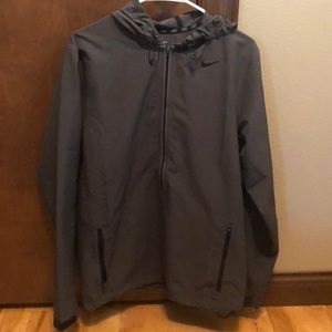 Nike Gray Half Zip Windbreaker